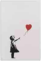 風船と少女 ポスター Amazon.co.jp: バンクシー BANKSY Girl-With-Balloon 風船と少女
